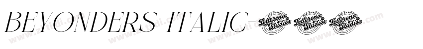 Beyonders Italic字体转换 Beyonders Italic字体转换